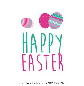  Easter eggs. Vector illustration