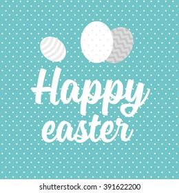  Easter eggs. Vector illustration