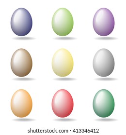 Easter eggs. Vector illustration