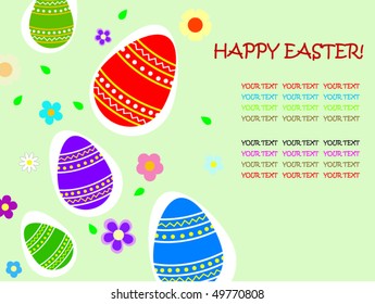 Easter eggs vector illustration