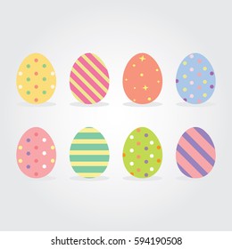 Easter eggs Vector illustration.