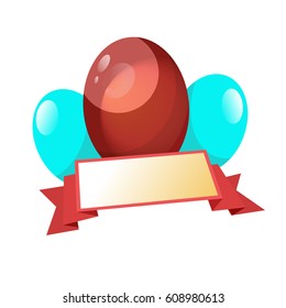 Easter eggs. Vector illustration.