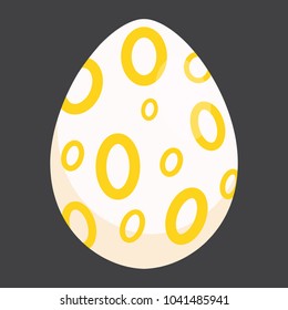 Easter eggs, vector illustration in cartoon style, isolated.