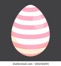 Easter eggs, vector illustration in cartoon style, isolated.