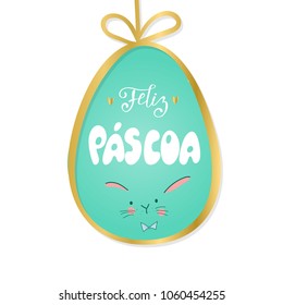 Easter Eggs Vector Illustration. Colorful Easter  Template with eggs.