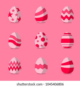 Easter eggs Vector illustration, Easter eggs for Easter holidays design.
