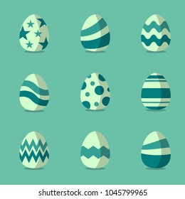 Easter eggs Vector illustration, Easter eggs for Easter holidays design.