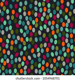 Easter eggs vector seamless pattern. Cute childish background in cartoon style. Seamless pattern can be used for wallpapers, wrapping paper, invitations, cards and etc.