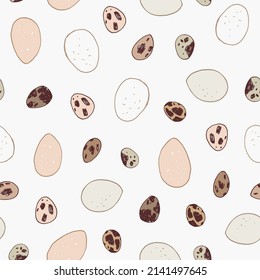 Easter eggs vector seamless pattern