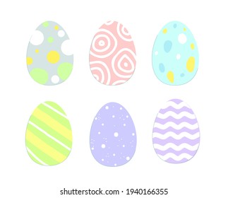 easter eggs whis cute pattern