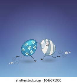 Easter eggs will strike one another and break up