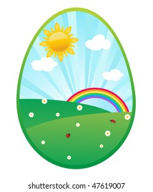 Easter egg.Vector.