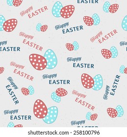 Easter elements. Easter seamless pattern. Vector illustration.
