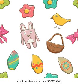 Easter Elements Seamless Texture