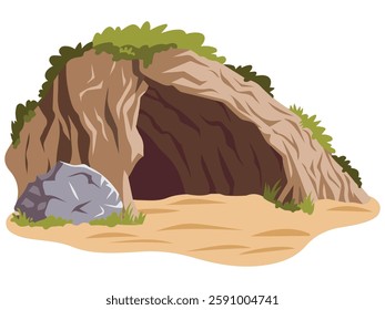 Easter Empty Tomb Vector Illustration