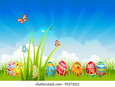 Easter  festive background