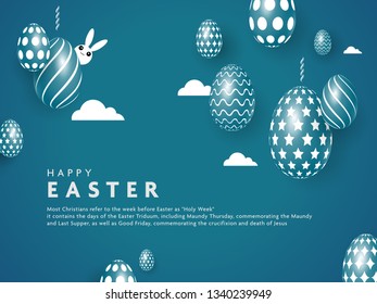 Easter Festive banner sample and minimal style