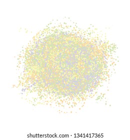 Easter festive decoration, design template. Summer spring style confetti splash.