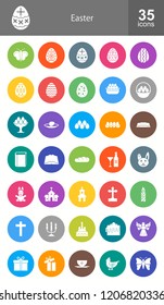 Easter Filled Circle Icons