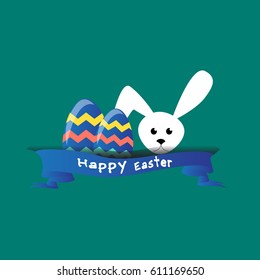 easter in flat design