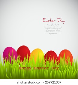  Easter flat elements. Vector illustration.