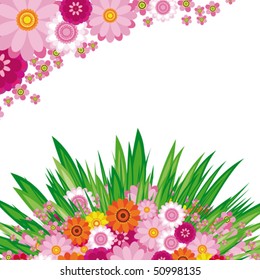 Easter Floral background