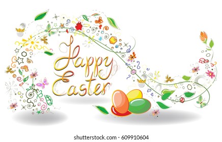 Easter floral decoration