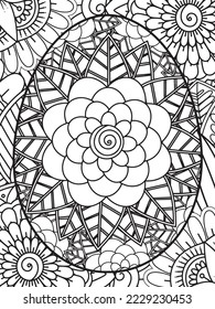 Easter Flower Coloring Pages For Adults.