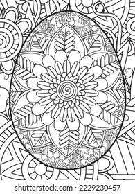 Easter Flower Coloring Pages For Adults.