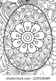 Easter Flower Coloring Pages For Adults.