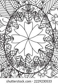 Easter Flower Coloring Pages For Adults.