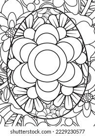 Easter Flower Coloring Pages For Adults.