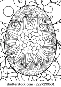 Easter Flower Coloring Pages For Adults.