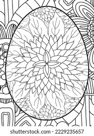 Easter Flower Coloring Pages For Adults.