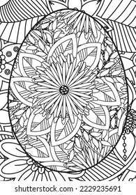 Easter Flower Coloring Pages For Adults.
