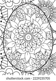 Easter Flower Coloring Pages For Adults.