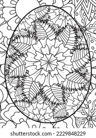 Easter Flower Coloring Pages For Adults.