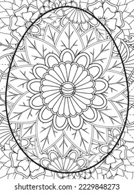 Easter Flower Coloring Pages For Adults.