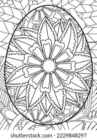 Easter Flower Coloring Pages For Adults.