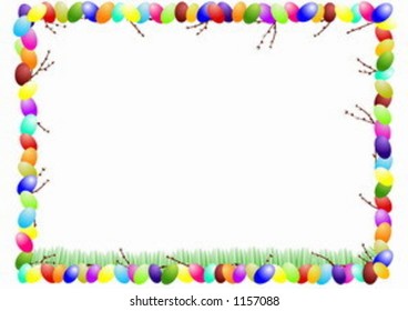 Easter frame. Drawing.