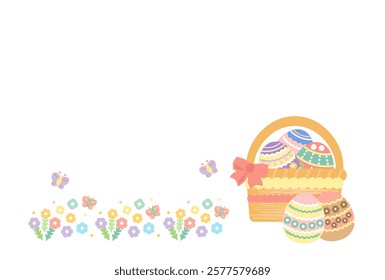 Easter frame illustration (no text)