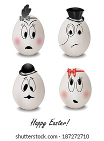 Easter, funny eggs