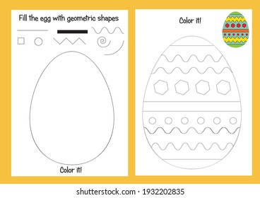 Easter games for kids, printable worksheets. Coloring pages for easter activitiy.