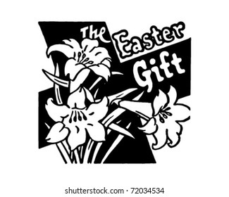 The Easter Gift - Retro Ad Art Banner