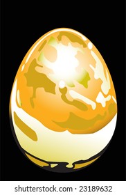 Easter gold egg