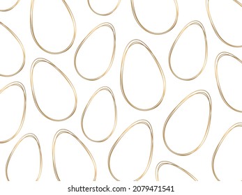 Ostergoldmuster. Goldenes Ostermuster für Eier. 