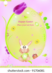 Easter graphic design elements for cards and wallpaper –Part 1 (vector)
