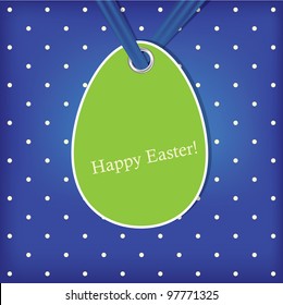Easter greeting card with abstract  egg