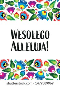 Easter greeting card Wesołego Alleluja