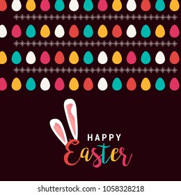 Easter Greeting card Background.